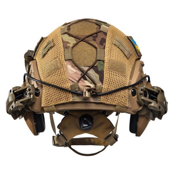 Шлем тактический Fast TEAM WENDY Helmet NIJ IIIA + Наушники Walkers Razor Slim с чебурашкой + фонарик + кавер 010S1 фото