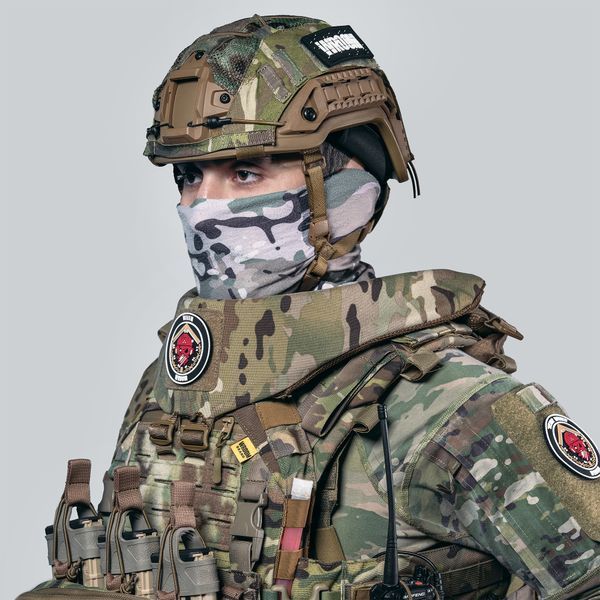 Бронежилет 6 класса &laquo;Ghost Performance V4+&raquo; с баллистической защитой 2 класса, системой быстросброс + 9 подсумков, цвет мультикам 8993 фото