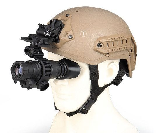 Монокуляр ночного видения PVS-14 (до 400м) с креплениями Mount на шлем 1887917583 фото