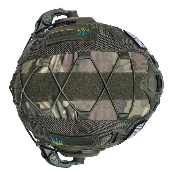 Шлем тактический Fast Helmet NIJ IIIA + Наушники Walkers Razor Slim с чебурашкой + кавер мультикам 028S1 фото