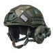 Шлем тактический Fast Helmet NIJ IIIA + Наушники Walkers Razor Slim с чебурашкой + кавер мультикам 028S1 фото 1