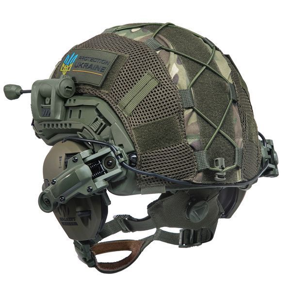 Шлем тактический Fast TEAM WENDY Helmet NIJ IIIA + Наушники Walkers Razor Slim с чебурашкой + фонарик + кавер 030S1 фото