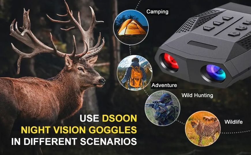 Прибор ночного видения Dsoon NV5000 с функцией записи (до 400м) 1891322188 фото
