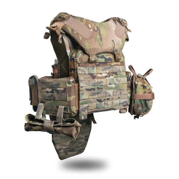 Бронежилет 6 класса "Ghost Gen4 V4" с баллистической защитой 1 класса, системой быстрого сброса + 9 итогов, цвет мультикам 2206200358 фото