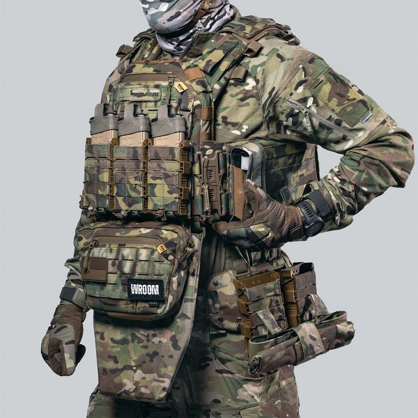Бронежилет 6 класу "Ghost Gen4 V3+" з балістичним захистом 2 класу, системою швидкого скидання + 10 підсумків, колір мультикам 2206227641 фото