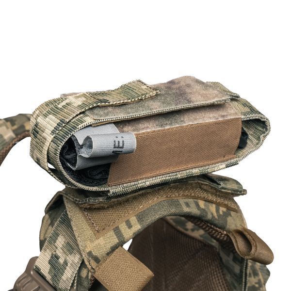 Бронежилет RAPTOR VORTEX 6 клас захисту, плити Греція, комплект + 9 підсумків, піксель 910-2 фото
