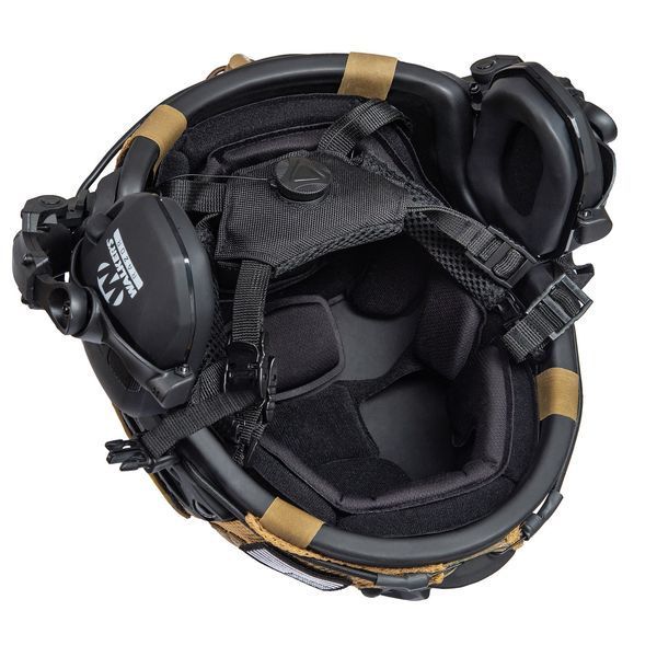 Шлем тактический Fast TEAM WENDY Helmet NIJ IIIA + Наушники Walkers Razor Slim с чебурашкой + кавер 035S1 фото