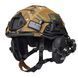 Шолом тактичний Fast Helmet NIJ IIIA + Навушники Walkers Razor Slim з чебурашкою +&nbsp;ліхтарик + кавер 036S1 фото 1
