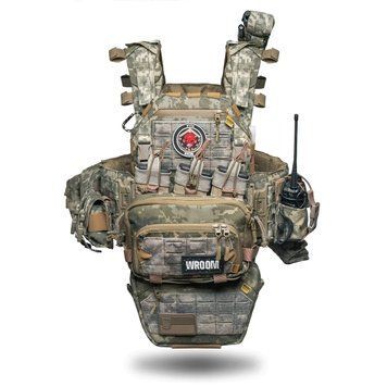 Полегшений бронежилет 6 класу Ghost Performance V2, системою швидкоскидання + 9 підсумків, колір піксель 9040 фото