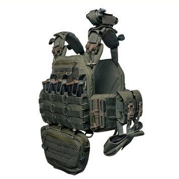 Плитоноска RAPTOR VORTEX Олива с быстрым сбросом. MOLLE 9 подсумков 101-3 фото