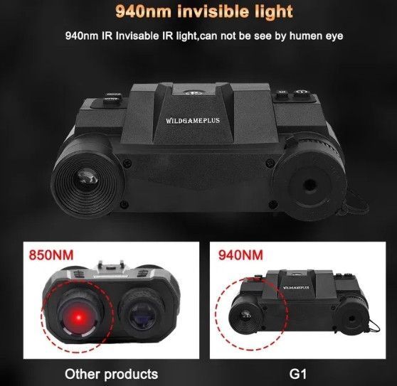 Прибор ночного видения G1 Night Vision 4.5х 1920x1080P невидимая волна 940nm с креплением на голову 1705789687 фото