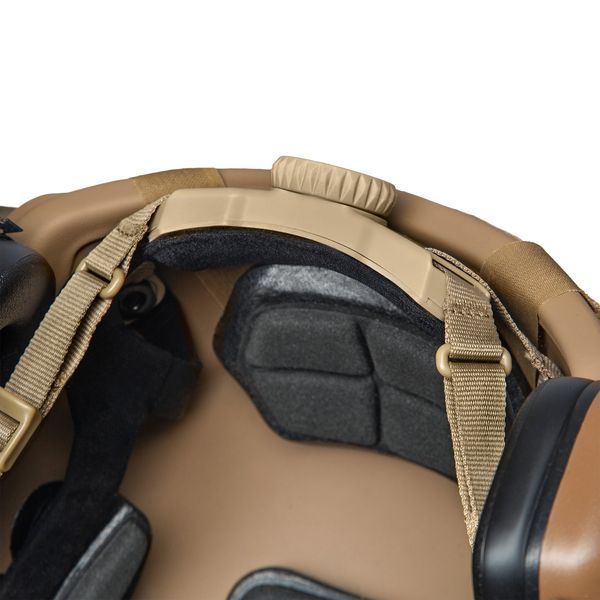 Шолом тактичний Fast Helmet NIJ IIIA + Навушники Earmor M32 MOD3 з чебурашкою + кавер 019XL2 фото