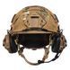 Шолом тактичний Fast Helmet NIJ IIIA + Навушники Earmor M32 MOD3 з чебурашкою + кавер 019XL2 фото 5