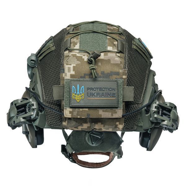 Шлем тактический Fast TEAM WENDY Helmet NIJ IIIA + Наушники Walkers Razor Slim с чебурашкой + фонарик + кавер 041 фото