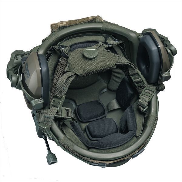 Шлем тактический Fast TEAM WENDY Helmet NIJ IIIA + Наушники Walkers Razor Slim с чебурашкой + фонарик + кавер 041 фото