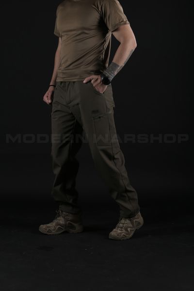 Тактические брюки зимние Хантер Софтшелл хаки. 44-46\3 HS_PANTS_HK_001 фото