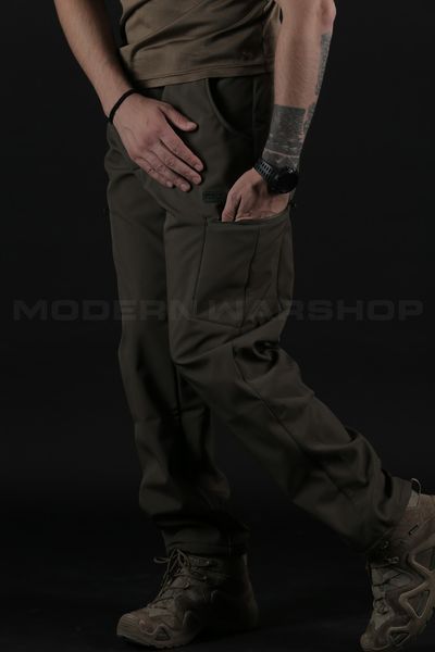 Тактические брюки зимние Хантер Софтшелл хаки. 44-46\3 HS_PANTS_HK_001 фото