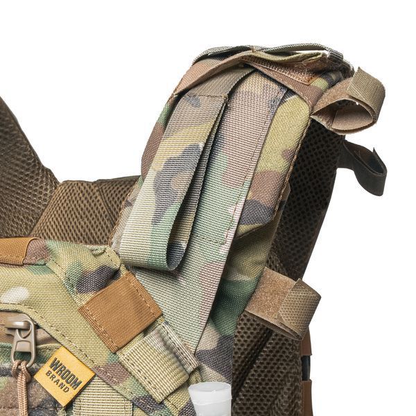 Бронежилет 6 класу &laquo;Ghost Gen4 V2+&raquo; з балістичним захистом 2 класу, системою швидкого скидання + 9 підсумків, колір мультикам 2206407602 фото