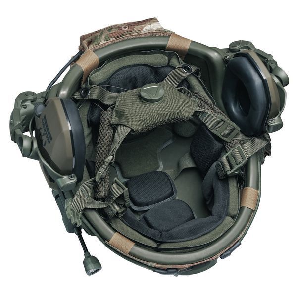 Шолом тактичний Fast TEAM WENDY Helmet NIJ IIIA + Навушники Walkers Razor Slim з чебурашкою +&nbsp;ліхтарик + кавер 042 фото