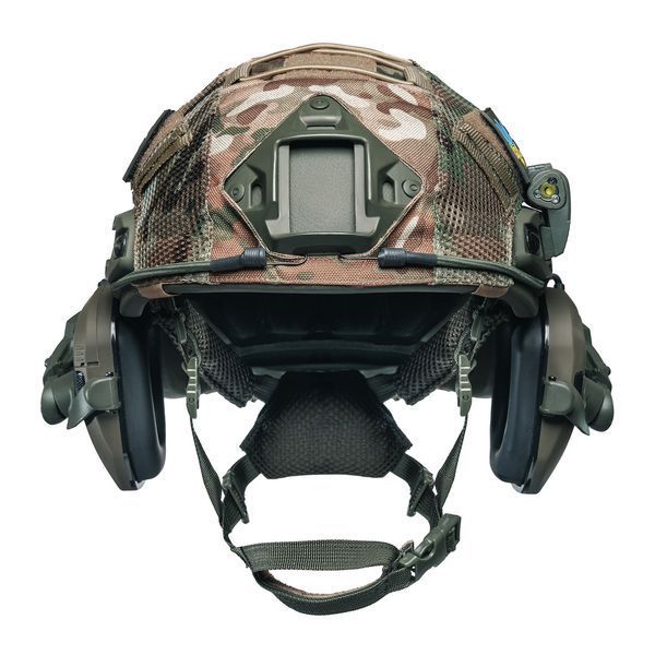 Шолом тактичний Fast TEAM WENDY Helmet NIJ IIIA + Навушники Walkers Razor Slim з чебурашкою +&nbsp;ліхтарик + кавер 042 фото