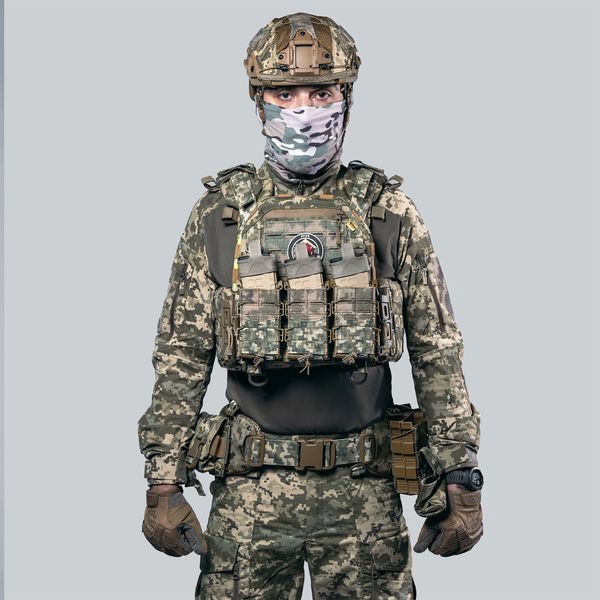 Бронежилет 6 класса &laquo;Ghost Gen4 V1+&raquo; с баллистической защитой 2 класса, системой быстрого сброса + 3 итога, цвет пиксель 2206416432 фото
