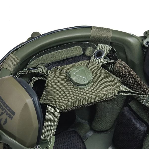 Шолом тактичний Fast TEAM WENDY Helmet NIJ IIIA + Навушники Walkers Razor Slim з чебурашкою +&nbsp;ліхтарик + кавер 042 фото