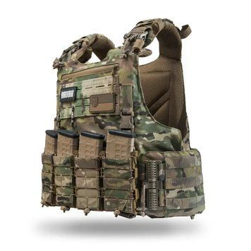 Полегшений бронежилет 6 класу OTAMAN GEN4 V1 з керамічними плитами, колір мультикам 9062 фото