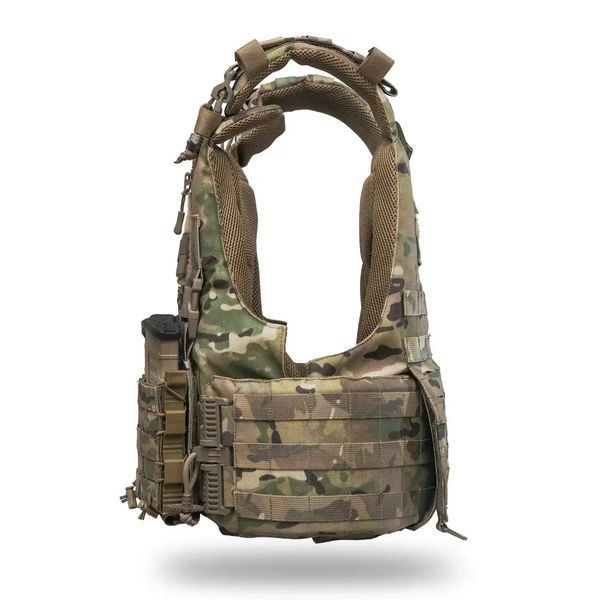 Облегченный бронежилет 6 класса OTAMAN GEN4 V1 с керамическими плитами, цвет мультикам. 9062 фото