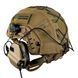 Шолом тактичний FAST Helmet NIJ IIIA + Навушники Earmor M32H MOD3 + Кавер мультикам 013 фото 7