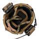 Шолом тактичний FAST Helmet NIJ IIIA + Навушники Earmor M32H MOD3 + Кавер мультикам 013 фото 4