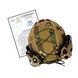 Шолом тактичний FAST Helmet NIJ IIIA + Навушники Earmor M32H MOD3 + Кавер мультикам 013 фото 3