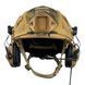 Шолом тактичний FAST Helmet NIJ IIIA + Навушники Earmor M32H MOD3 + Кавер мультикам 013 фото 5