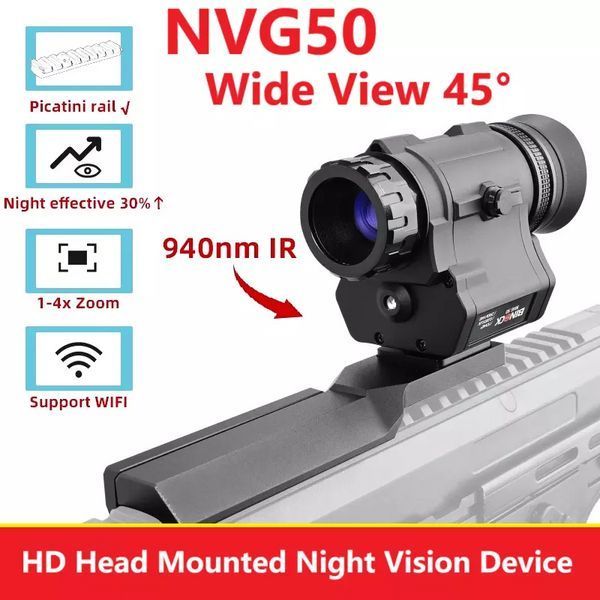 Монокуляр нічного бачення NVG50 2.5k 45&deg; Wi-Fi 940нм (до 600м у темряві) 2618051706 фото