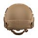Шолом тактичний Fast Helmet NIJ IIIA балістичний кевларовий Койот 002S1 фото 6