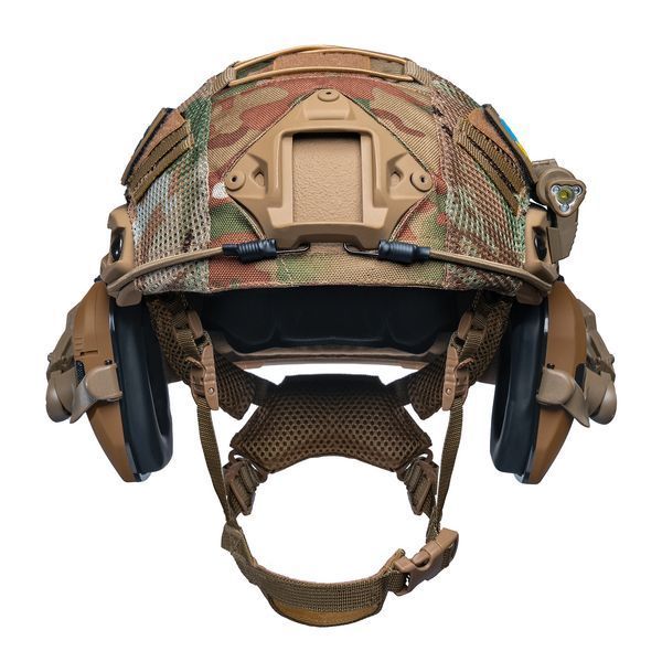 Шолом тактичний Fast TEAM WENDY Helmet NIJ IIIA + Навушники Walkers Razor Slim з чебурашкою +&nbsp;ліхтарик + кавер 048S1 фото