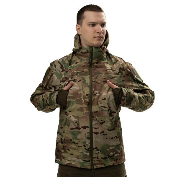 Куртка тактическая демисезон Soft Shell LVL 5. Multicam S Hunter_SH_mk001 фото