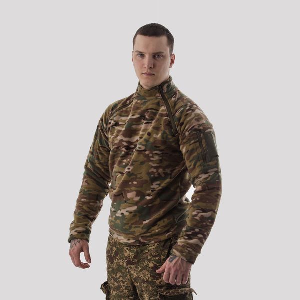 Кофта флис анорак лонгслив с молниями мультикам S FS-001 фото