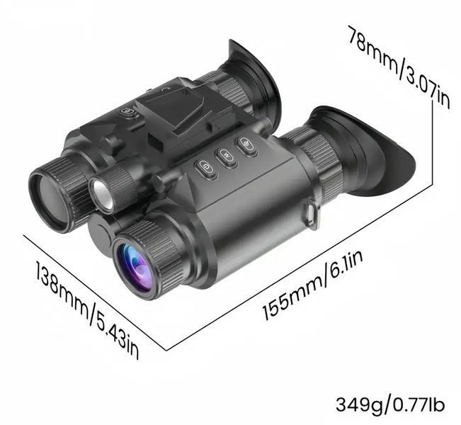 Бінокль нічного бачення Z9158 4K FHD HD 850нм (до 600м у темряві) MicroSD 64GB 2671739593 фото