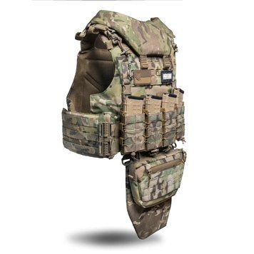 Бронежилет 6 класу OTAMAN GEN4 V4 зі збільшеною площею захисту, колір мультикам 9069 фото
