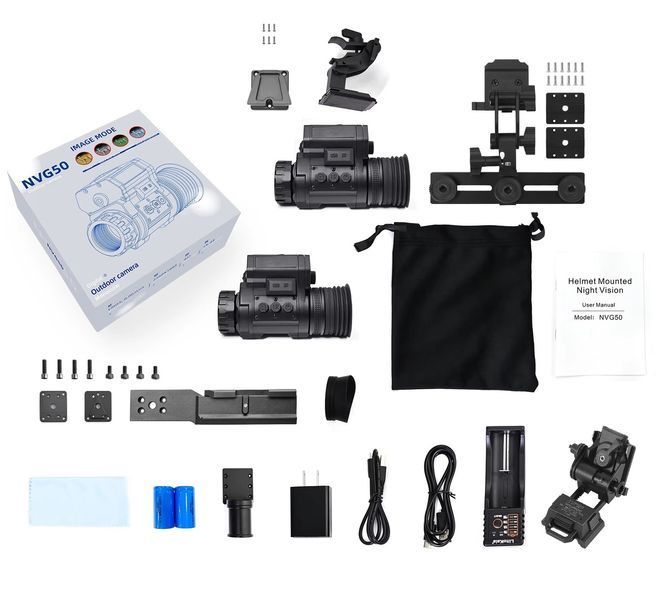Монокуляр ночного видения NVG50 Pro + Wilcox L4G24 + мост (до 600м в темноте) 2730949711 фото