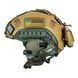 Шолом тактичний Fast Helmet NIJ IIIA + Навушники Walkers Razor Slim з чебурашкою +&nbsp;кавер мультикам 005S1 фото 2