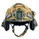 Шолом тактичний Fast Helmet NIJ IIIA + Навушники Walkers Razor Slim з чебурашкою +&nbsp;ліхтарик + кавер 006S1 фото 3
