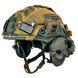 Шолом тактичний Fast Helmet NIJ IIIA + Навушники Walkers Razor Slim з чебурашкою +&nbsp;ліхтарик + кавер 006S1 фото 2