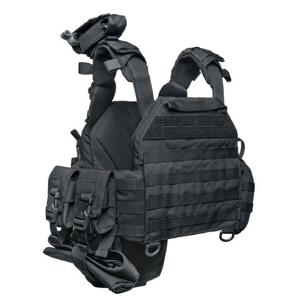 Плитоноска RAPTOR VORTEX Чёрный с быстрым сбросом. MOLLE 9 подсумков 101-5 фото