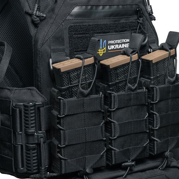 Плитоноска RAPTOR VORTEX Чёрный с быстрым сбросом. MOLLE 9 подсумков 101-5 фото