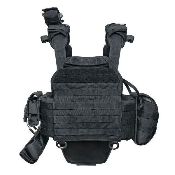 Плитоноска RAPTOR VORTEX Чёрный с быстрым сбросом. MOLLE 9 подсумков 101-5 фото