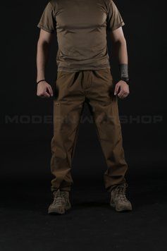 Штани зимові Хантер Софтшелл койот термофліс 44-46\3 HS_PANTS_CT_001 фото